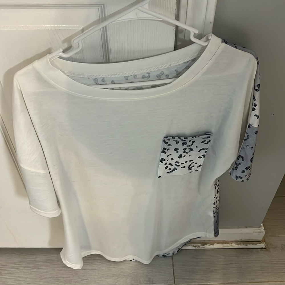 Patterned shirt from local boutique